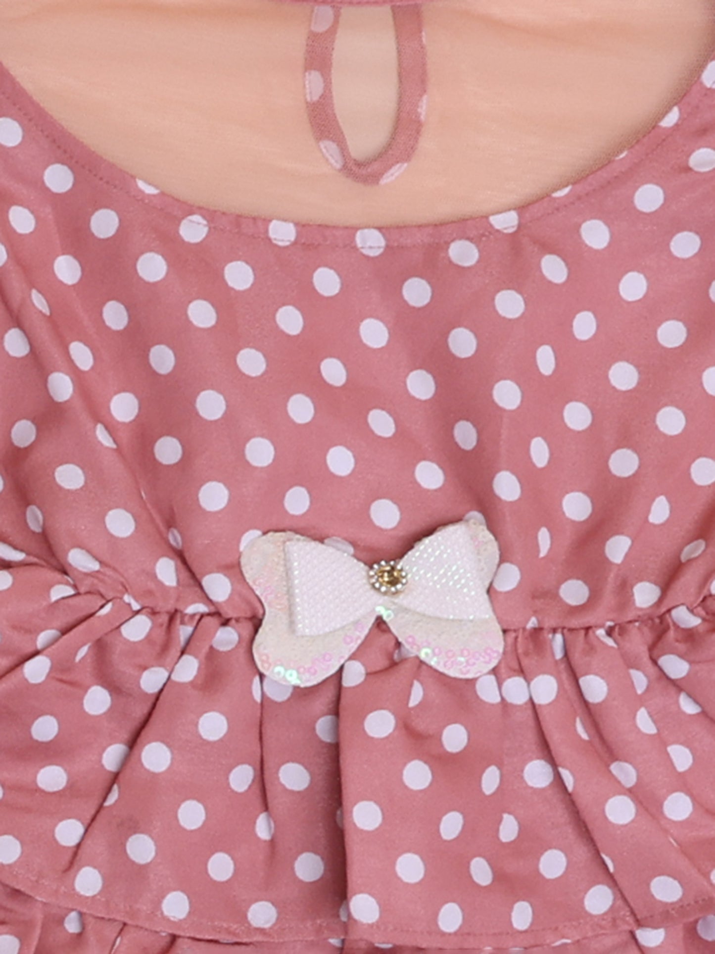 Girls Pink Layered Party Dress