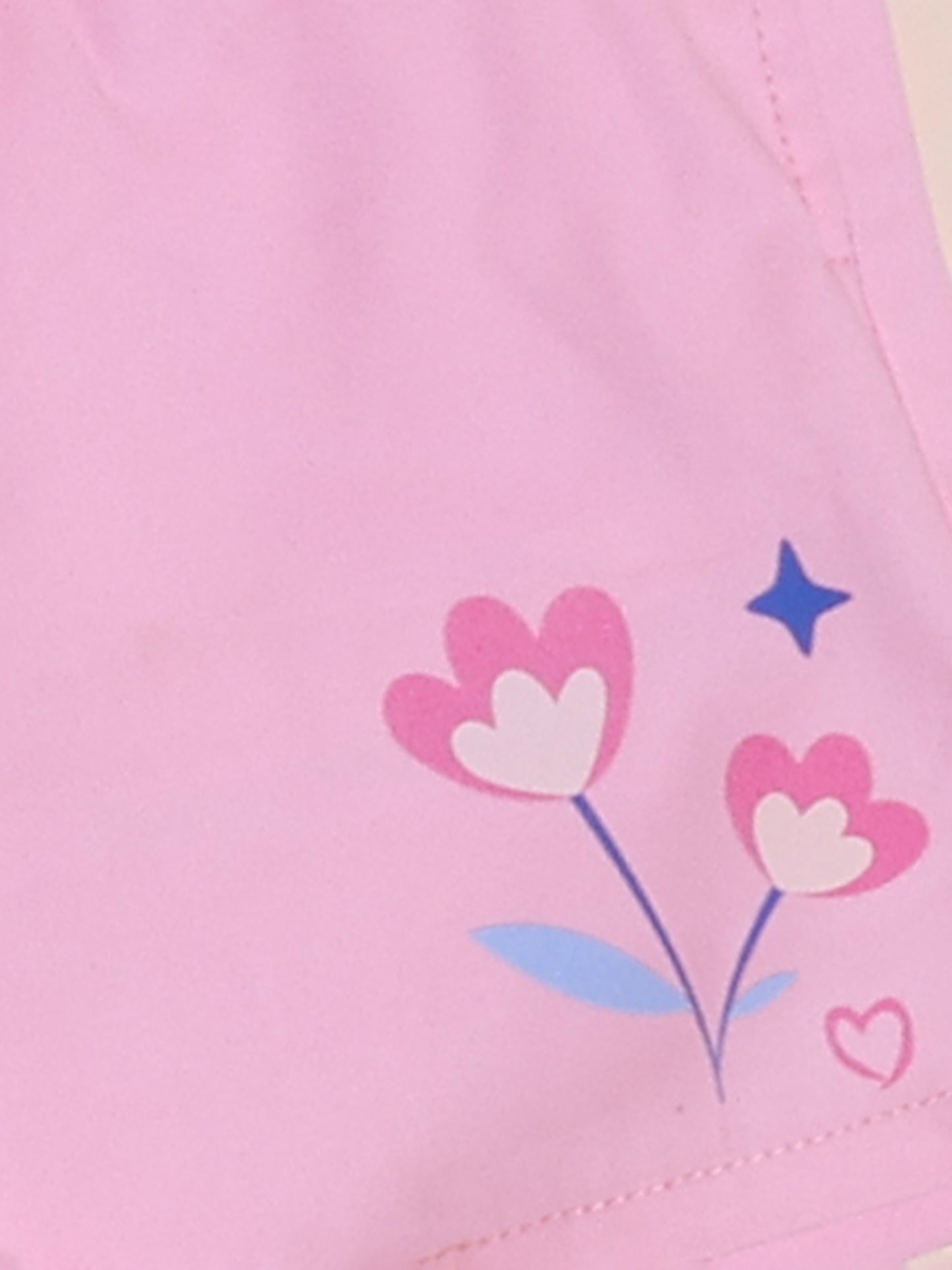 Girls Pink Low Rise Short
