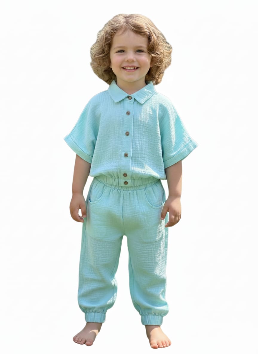 Mint Green Gauze Shirt