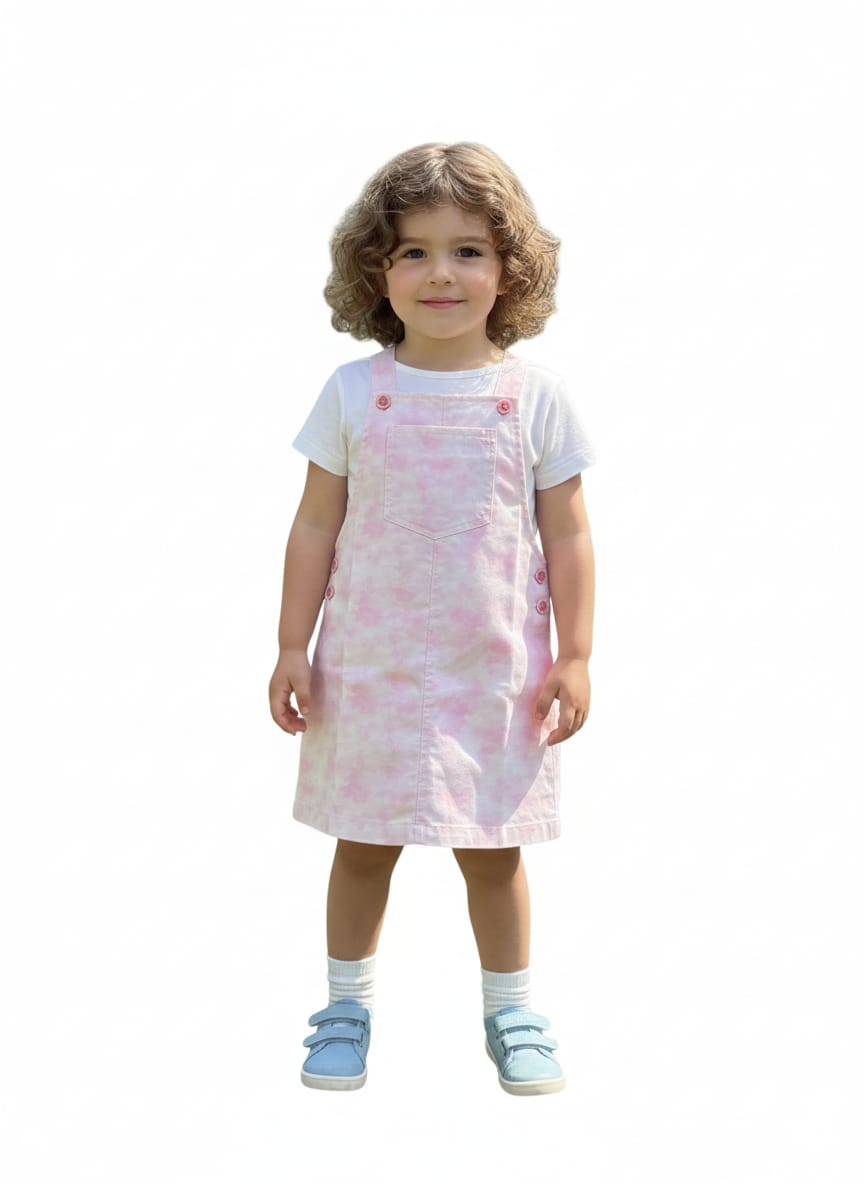 The Rosy Mist Marble Dungaree